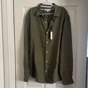 Banana Republic Slim Fir Linen Shirt - XL Tall